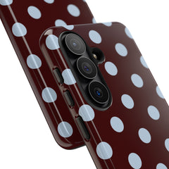 Cherry & Blue Polka Dot Phone Case by etchd, view 219