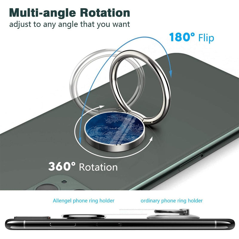 Ocean Wave Flache Ring Handyhalterung-zoom-