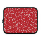 Classic Red & White Floral Laptop Sleeve