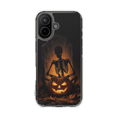 Bone Harvest Clear Magnetic Phone Case by etchd, view 13