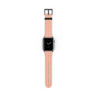 Coral & Cream Gingham Cinturino per smartwatch