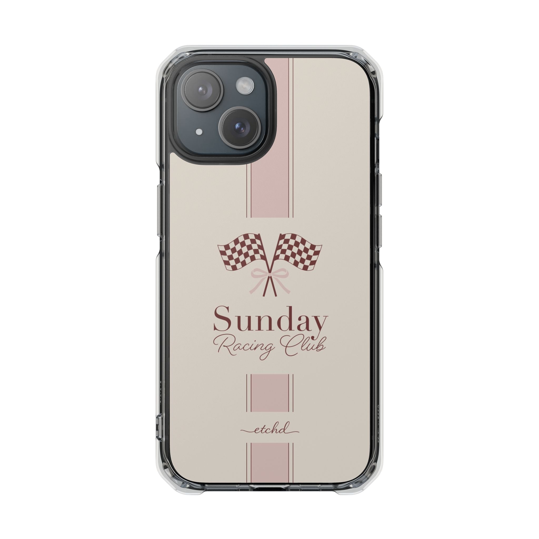 Sunday Racing Clear Magnetic Phone Case