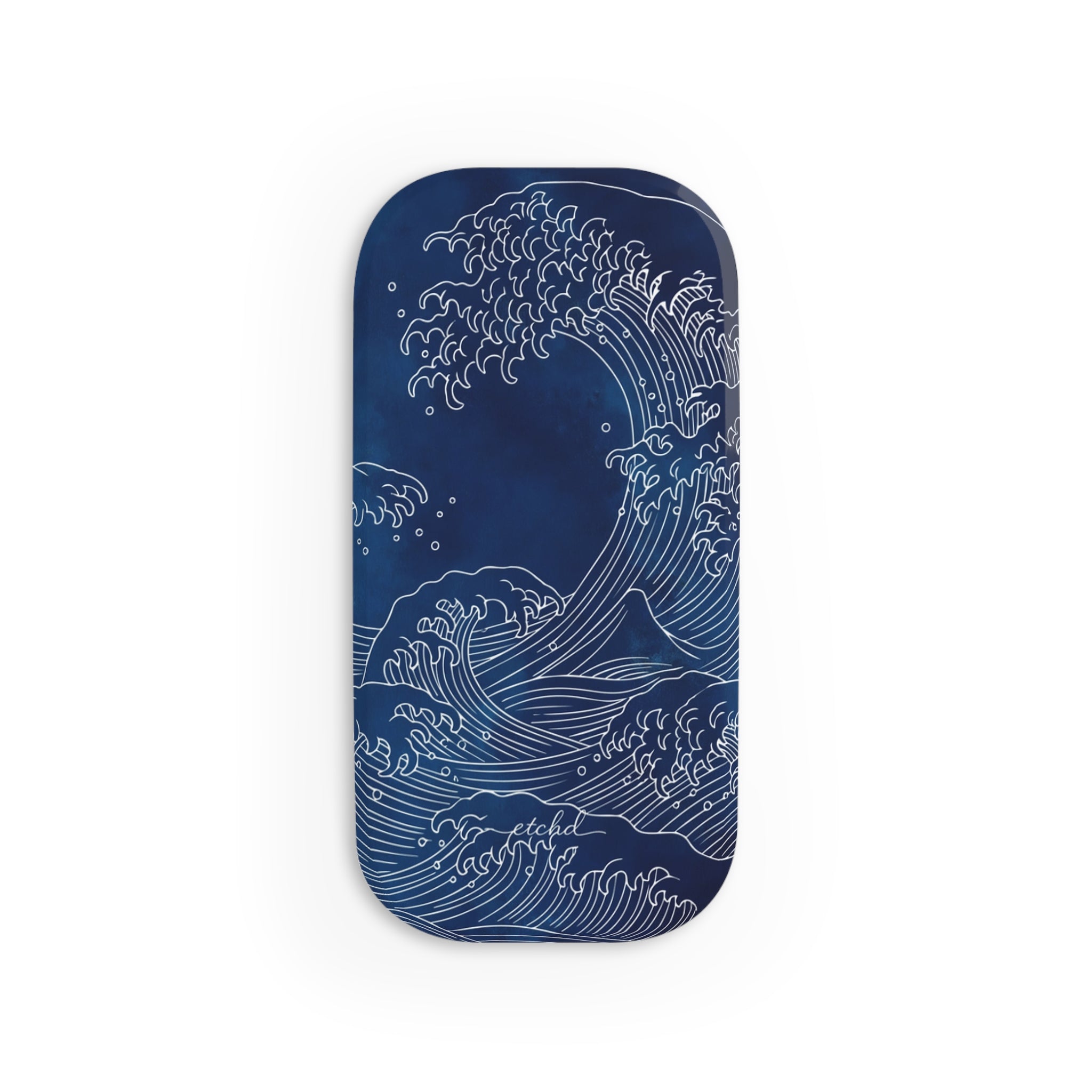 Ocean Wave Click-On Phone Grip by etchd, view 2