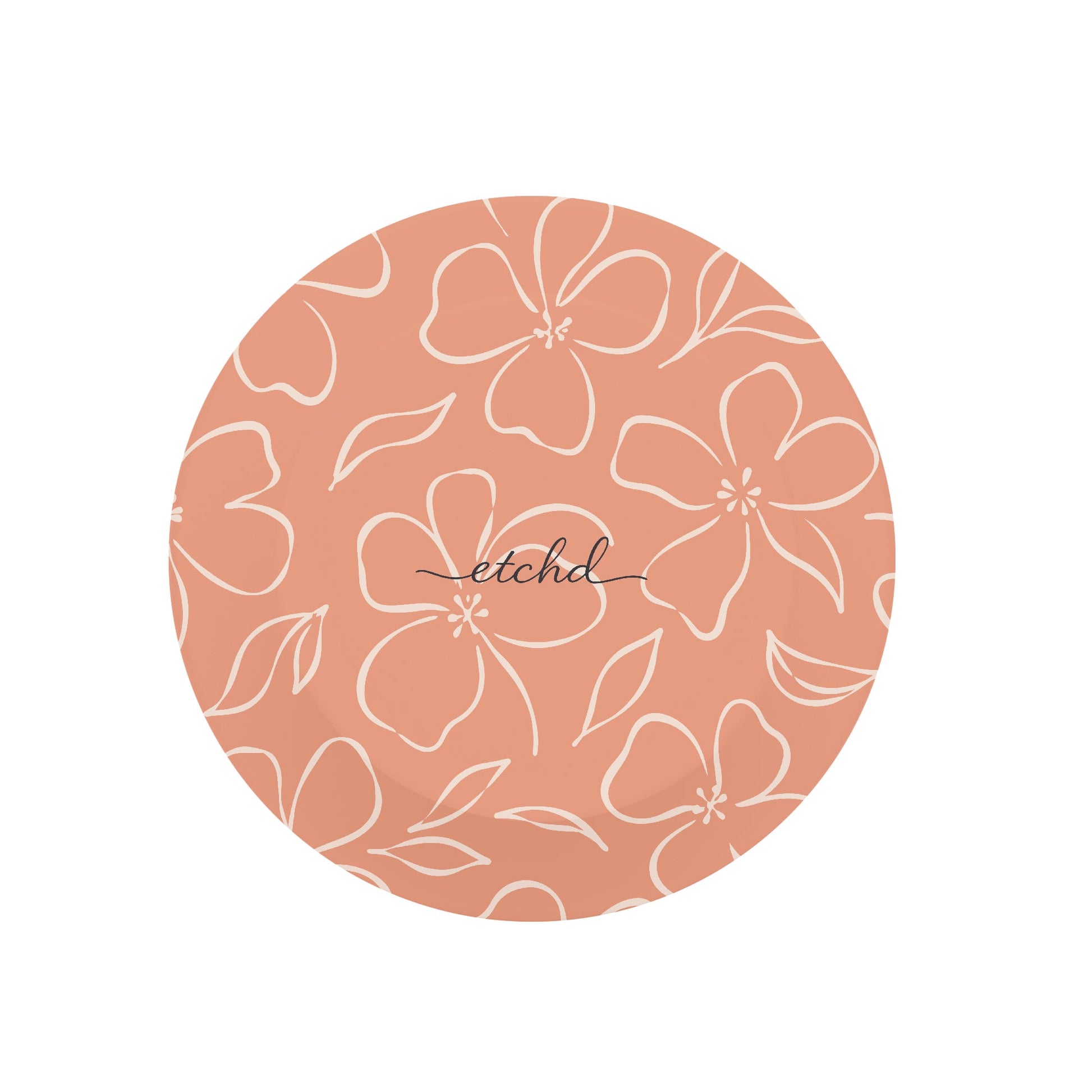 Coral & Cream Floral Phone Grip And Stand by etchd, view 3