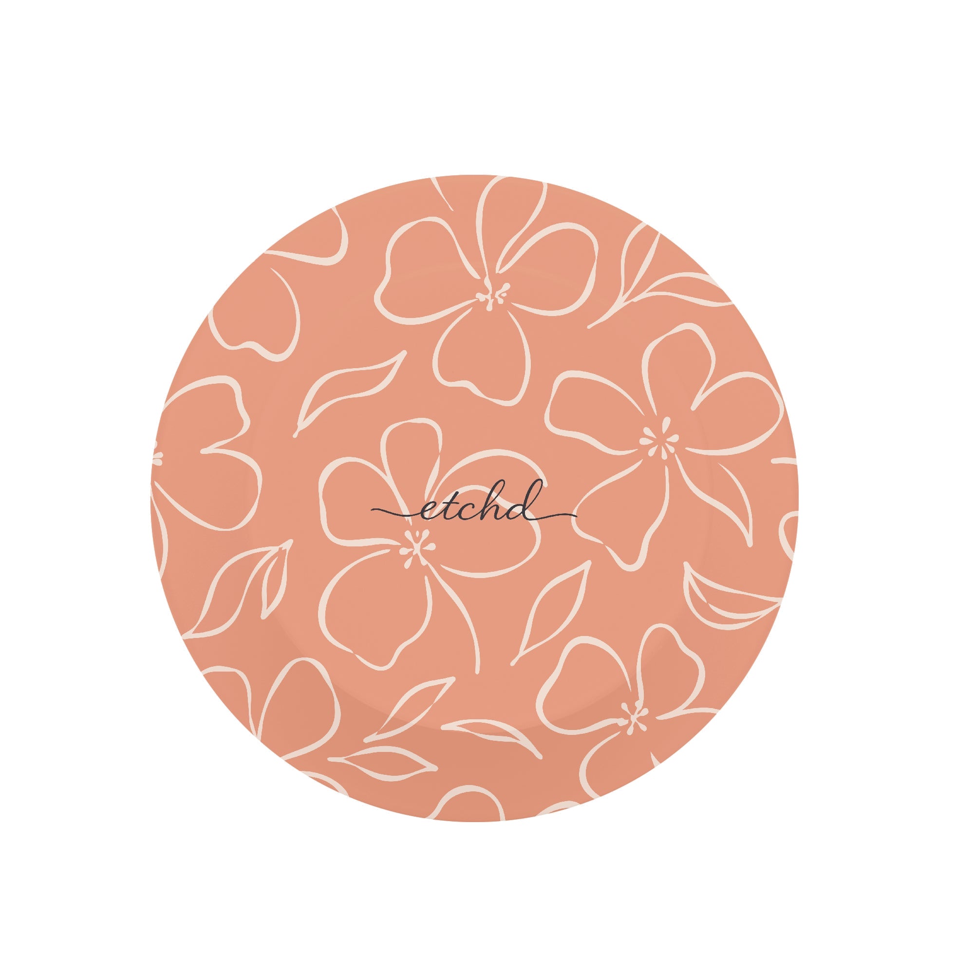 Coral & Cream Floral Phone Grip And Stand by etchd, view 3