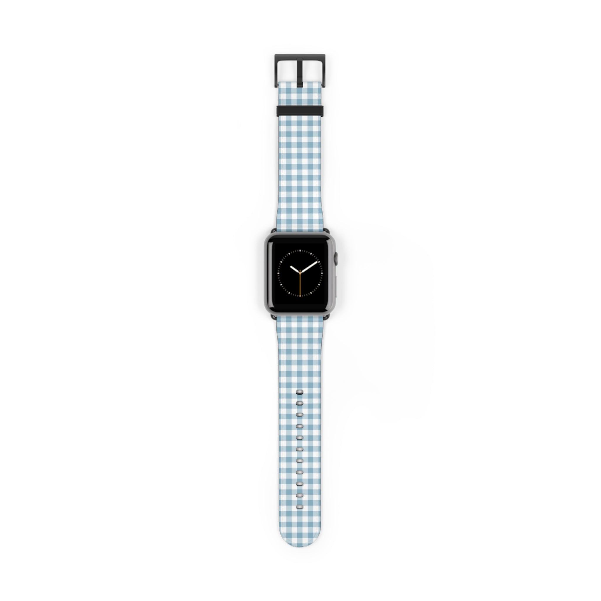 Cornflower Gingham Smartwatch Strap by etchd, view 2