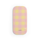 Butter & Pink Gingham Anello clip per telefono