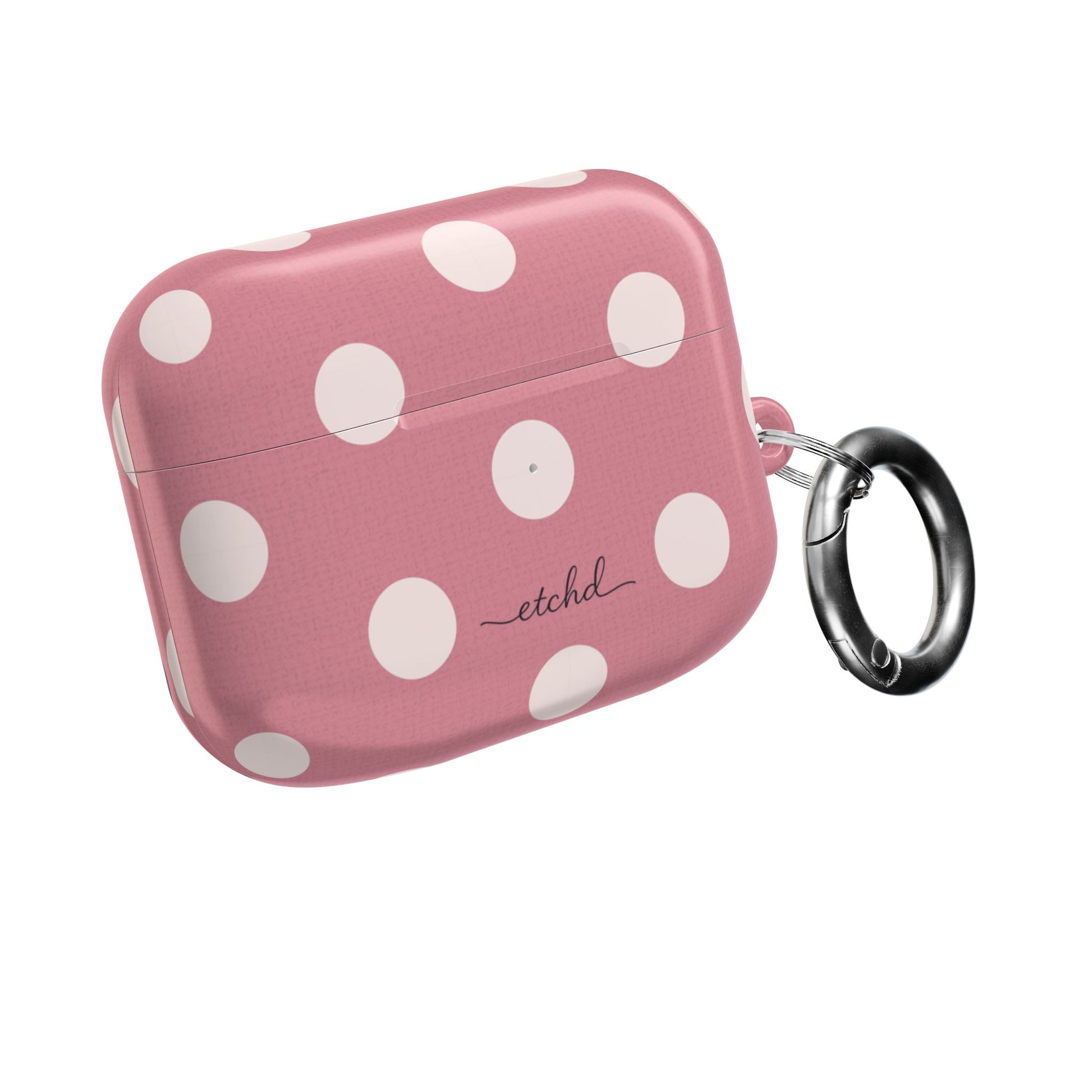 Cream & Blush Polka Dot AirPod Case by etchd, view 8