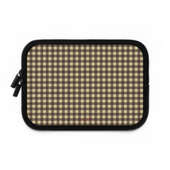 Butter & Brown Gingham Laptop Sleeve by etchd, view 2