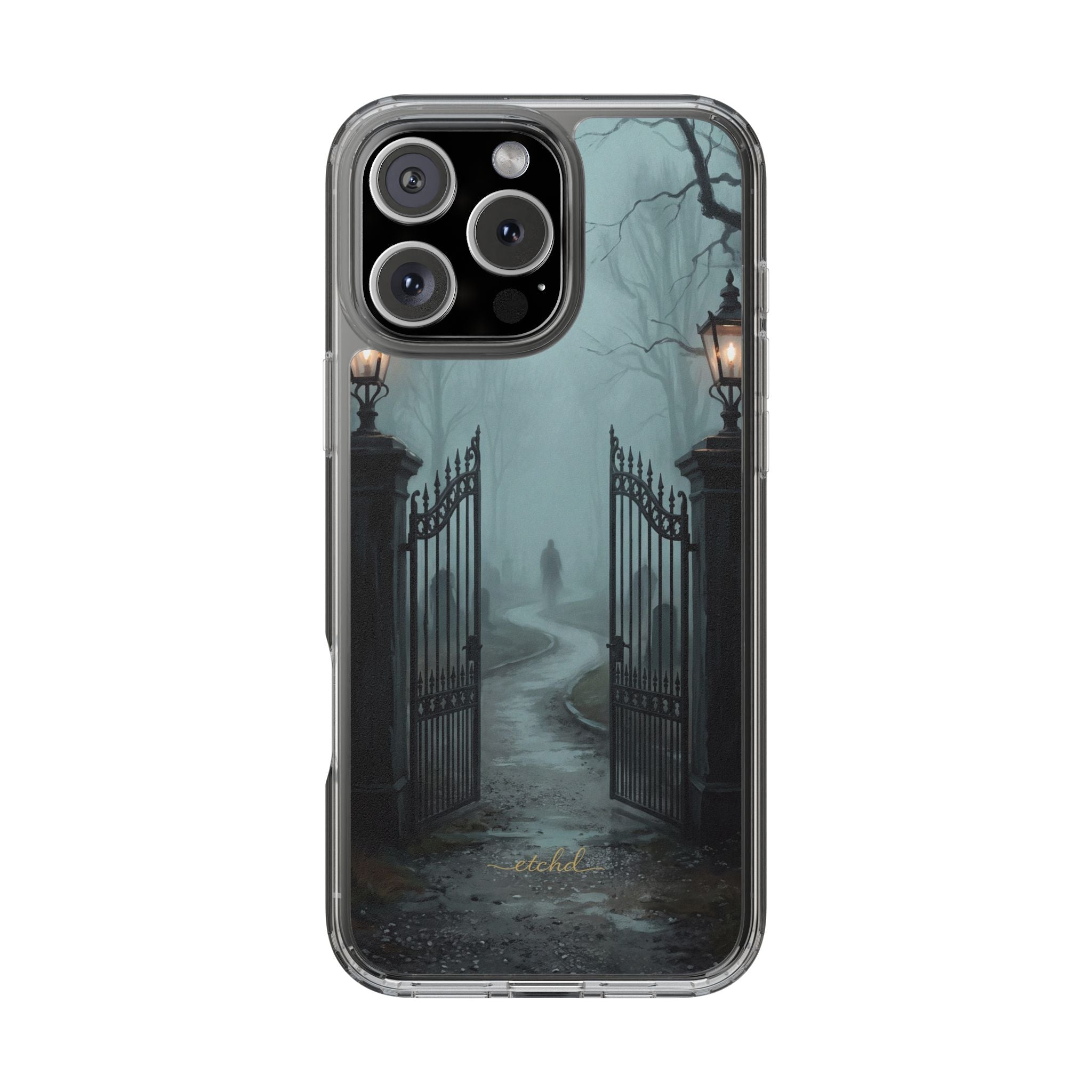 Lantern Gate Clear Phone Case by etchd