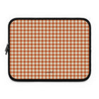 Terracotta & Cream Gingham Laptop Sleeve