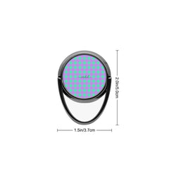 Hypermint & Lilac Gingham Phone Ring Holder by etchd, view 3
