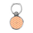 Coral & Peach Polka Dot Anillo soporte clásico para móvil
