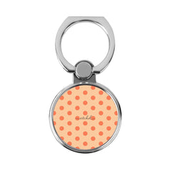 Coral & Peach Polka Dot Classic Ring Holder by etchd