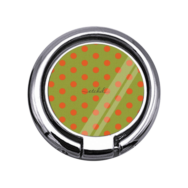 Persimmon & Wasabi Polka Dot Slim Ring Holder-zoom-
