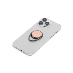 Coral & Cream Striped Diagonal Phone Ring Holder by etchd, view 6