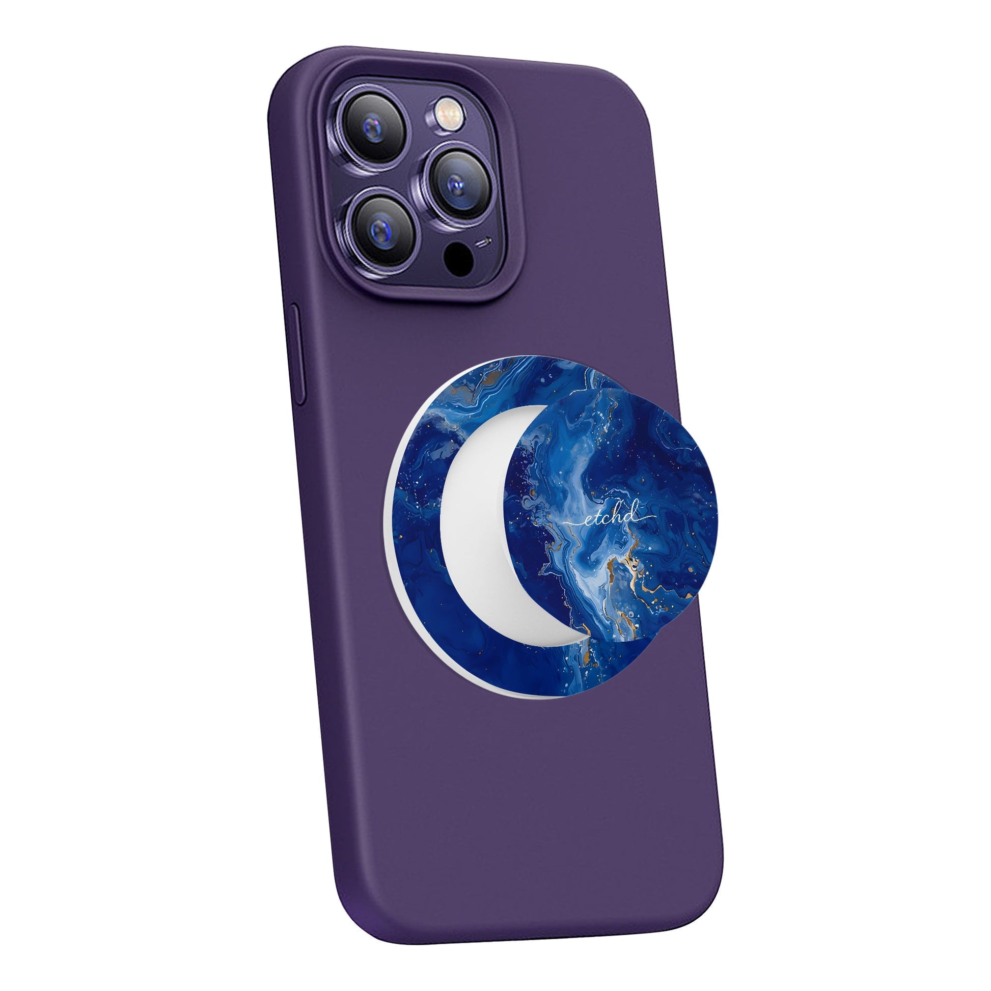 Sapphire Phone Grip And Stand by etchd, view 7
