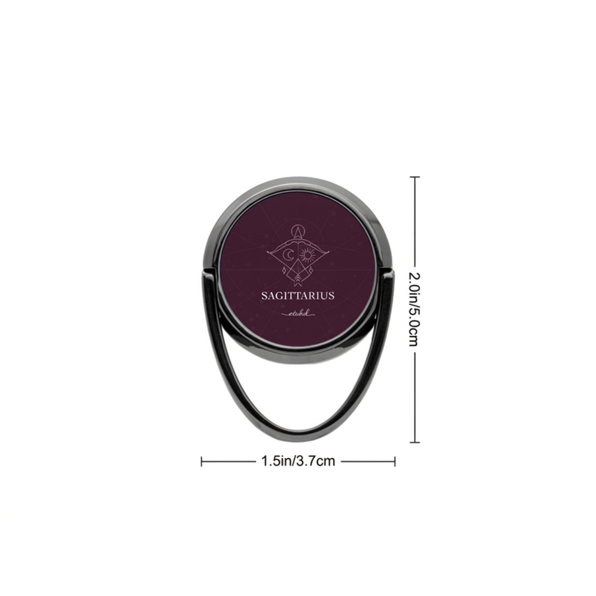 Sagittarius Phone Ring Holder by etchd, view 3