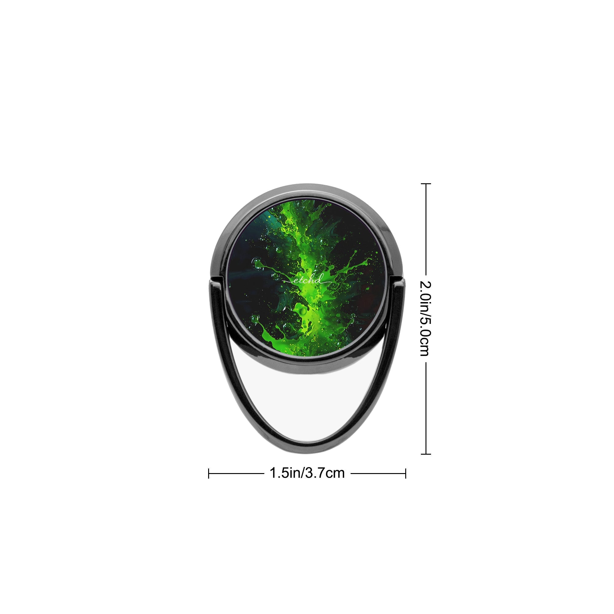 Toxic Bloom Phone Ring Holder by etchd, view 3