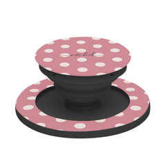 Cream & Blush Polka Dot Phone Grip And Stand by etchd, view 6