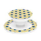 Cobalt & Butter Polka Dot Phone Grip And Stand