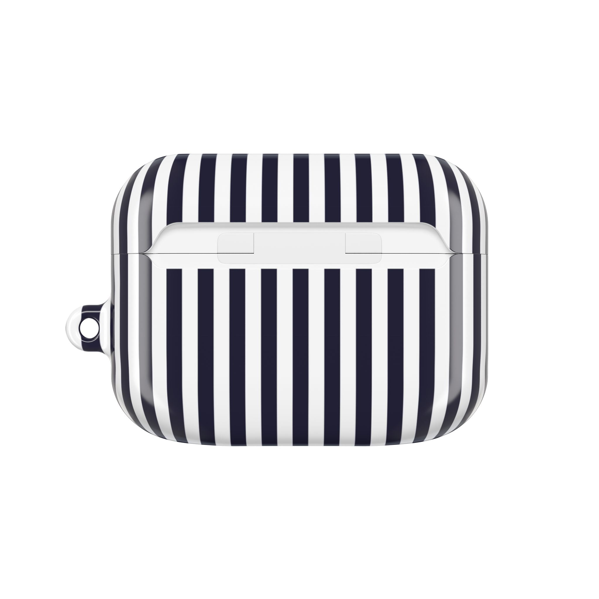Navy & White Striped AirPod Case by etchd, view 7