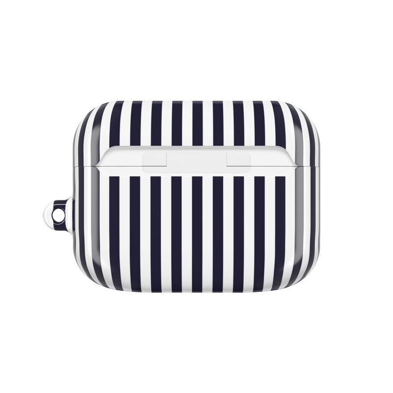 Navy & White Striped AirPod Case by etchd, view 7