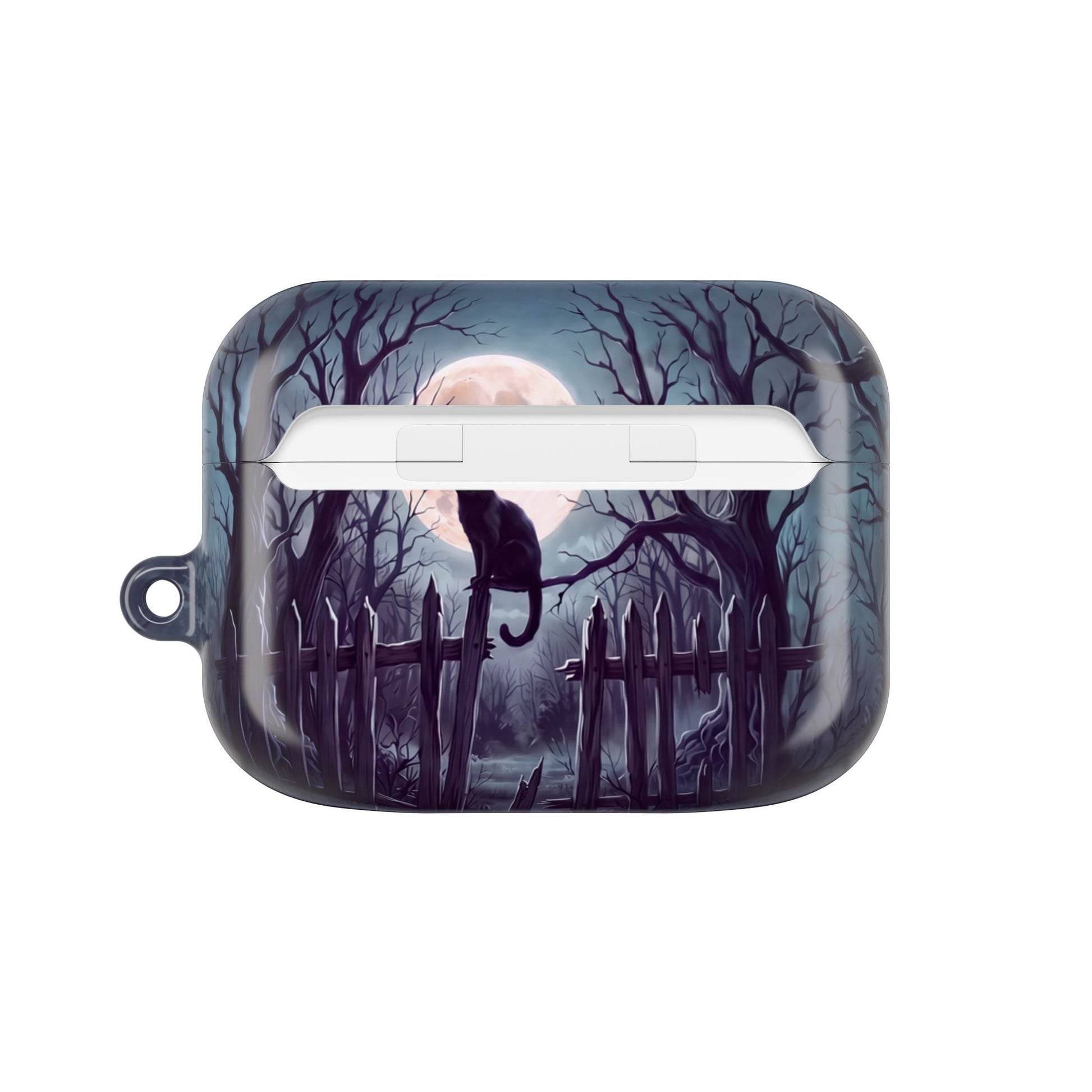 Midnight Cat AirPod Case by etchd, view 7
