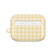 Butter & White Gingham AirPod Case by etchd, view 7