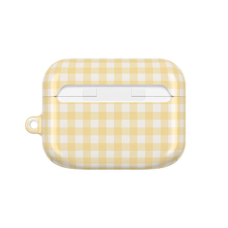 Butter & White Gingham AirPod Case by etchd, view 7