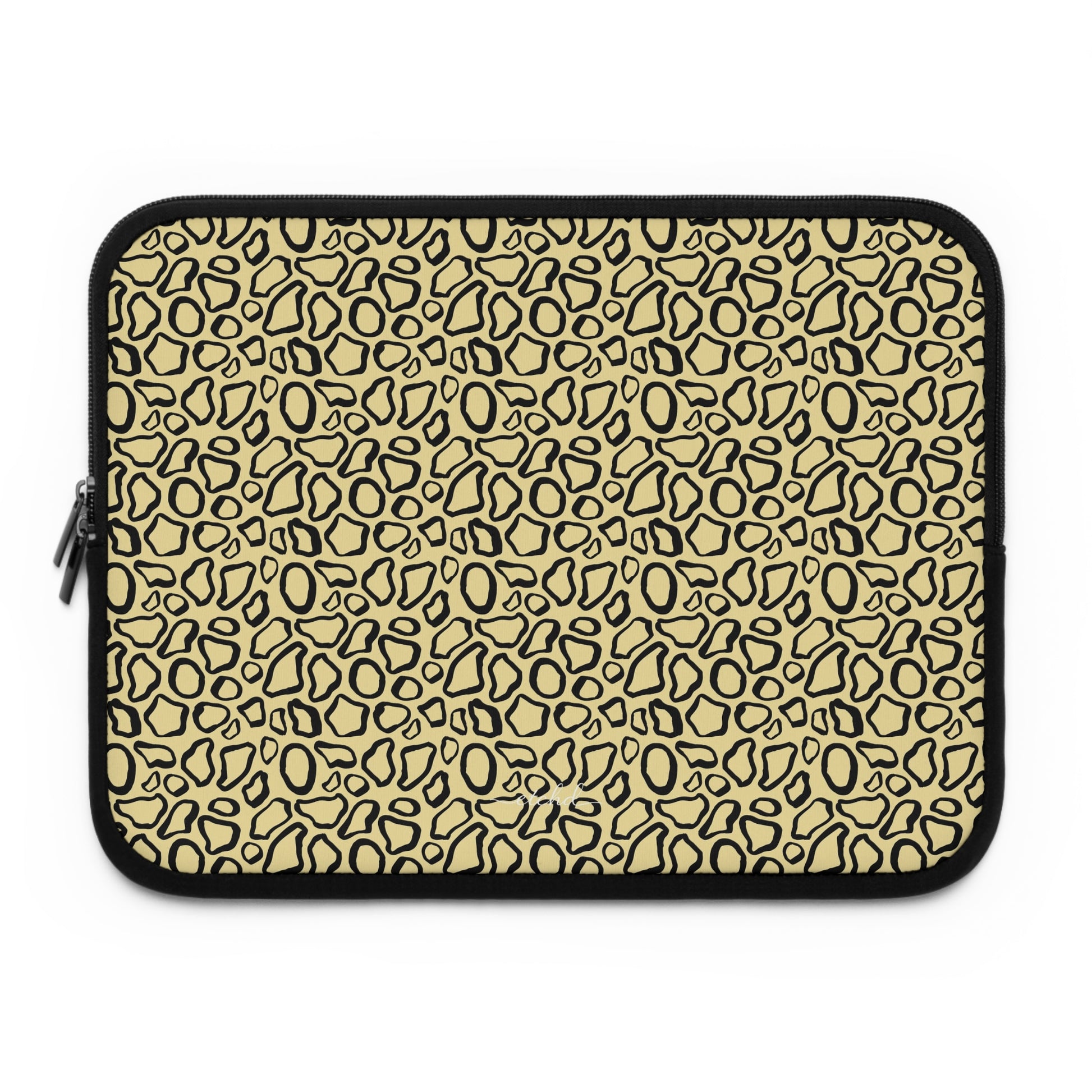 Abstract Print Butter Laptop Sleeve by etchd