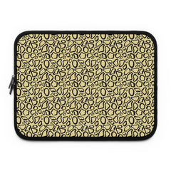 Abstract Print Butter Laptop Sleeve by etchd