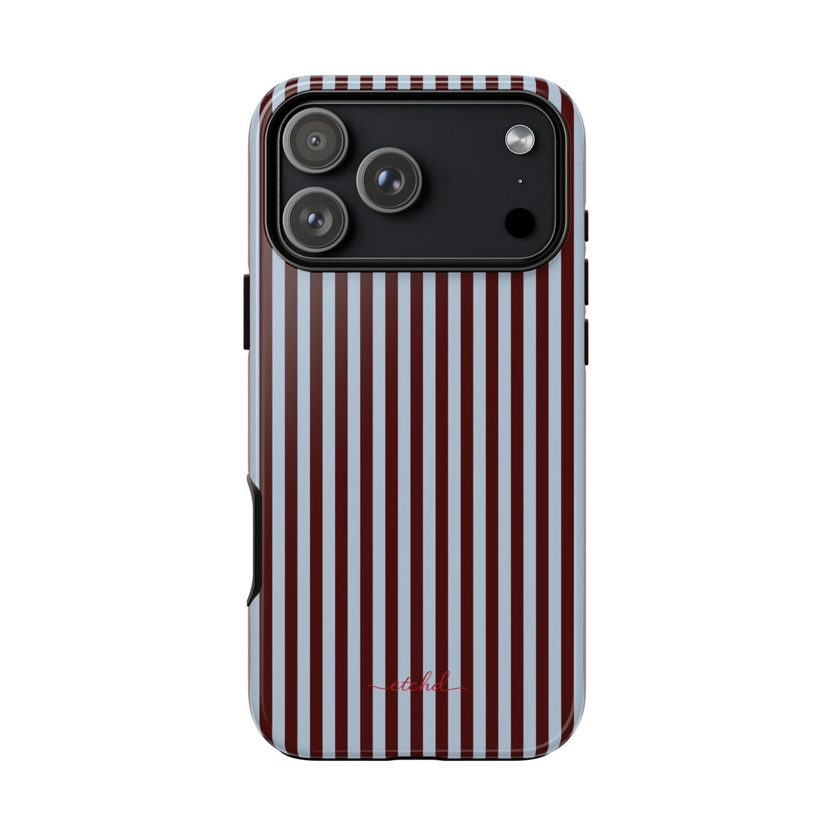 Blue & Cherry Striped Phone Case by etchd, view 59