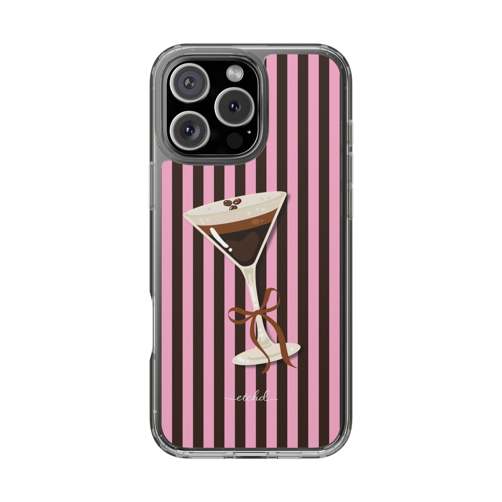Espresso Martini Clear Phone Case by etchd