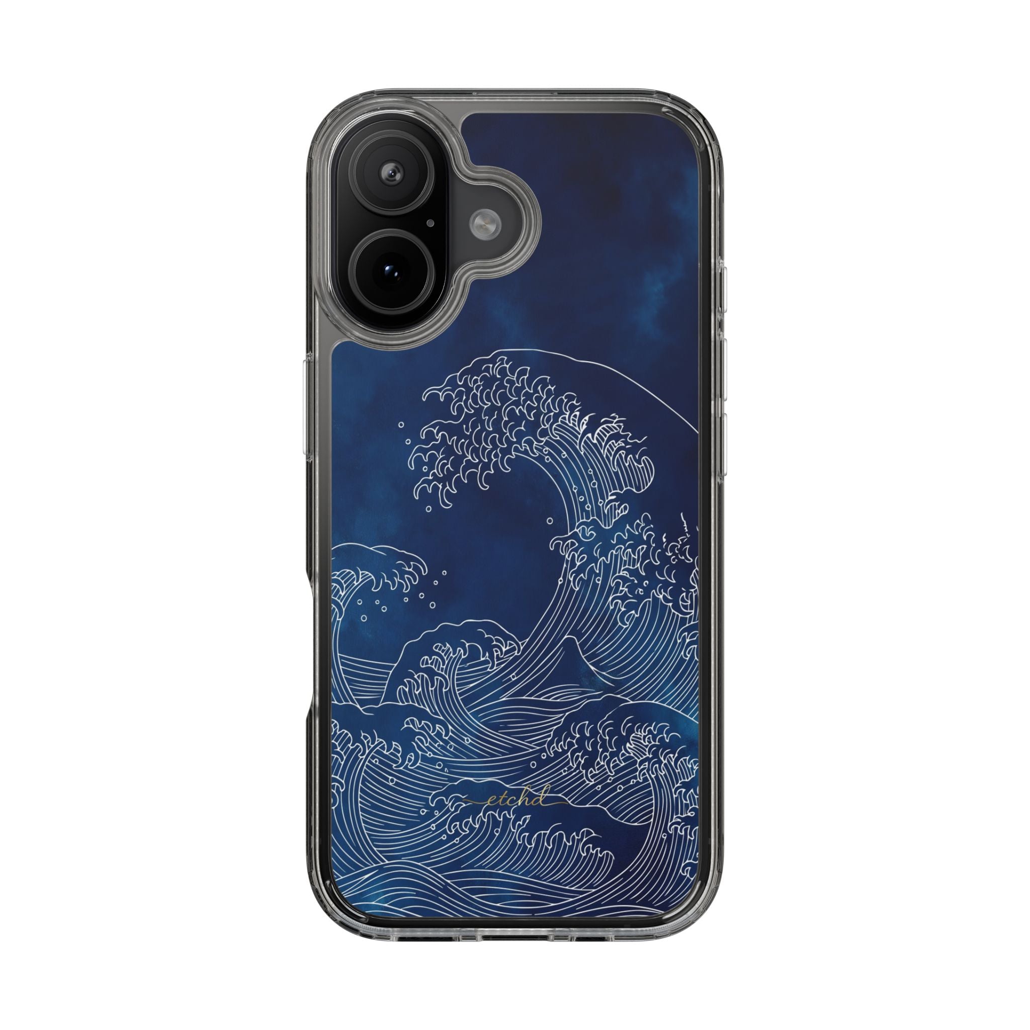 Ocean Wave Clear Phone Case by etchd, view 24