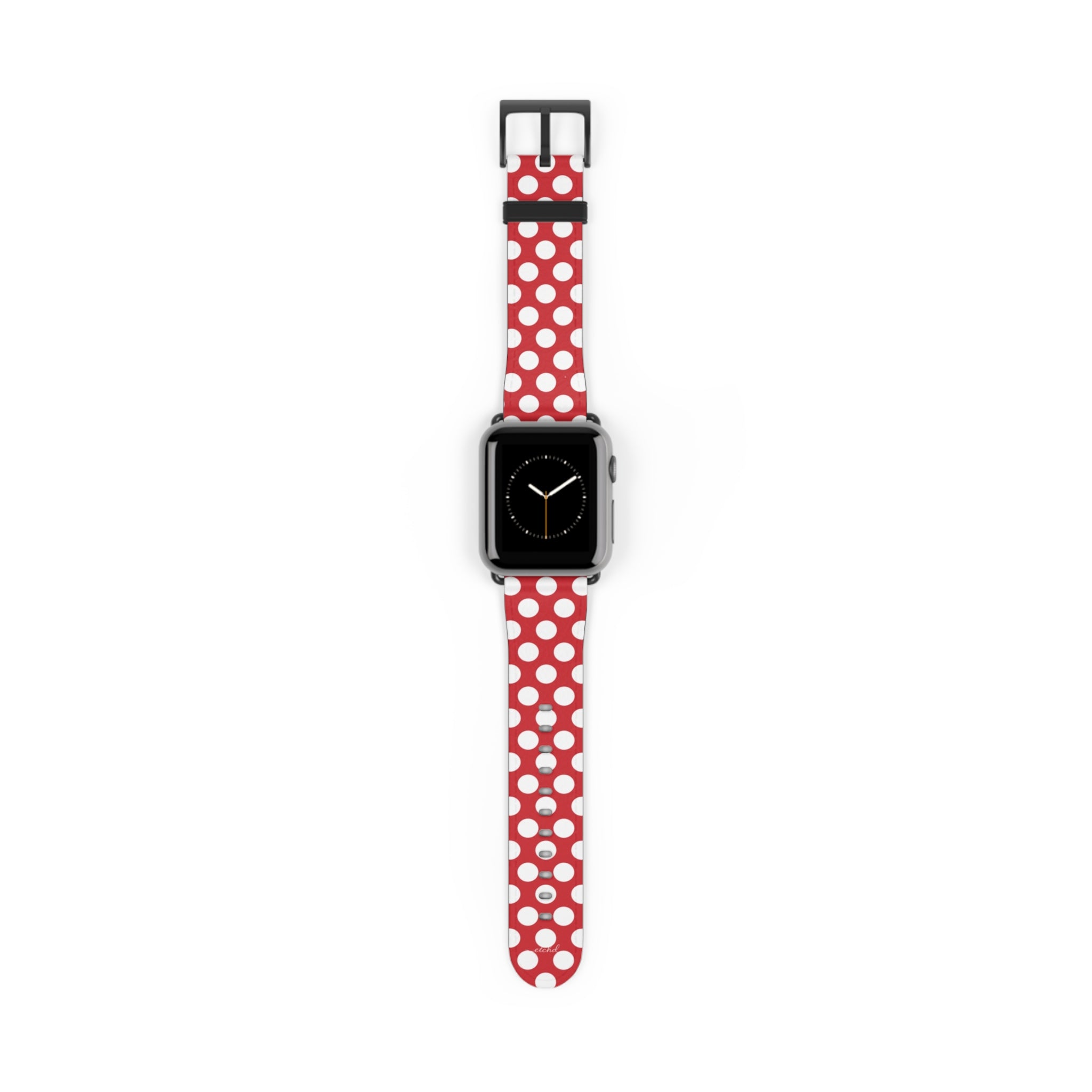 Classic Red Polka Dot Smartwatch Strap by etchd