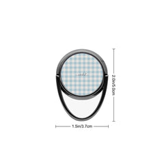 Cornflower & White Gingham Anello supporto per telefono di etchd, vista 3