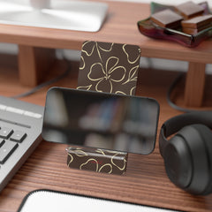 Butter & Brown Floral Phone Stand by etchd, view 4