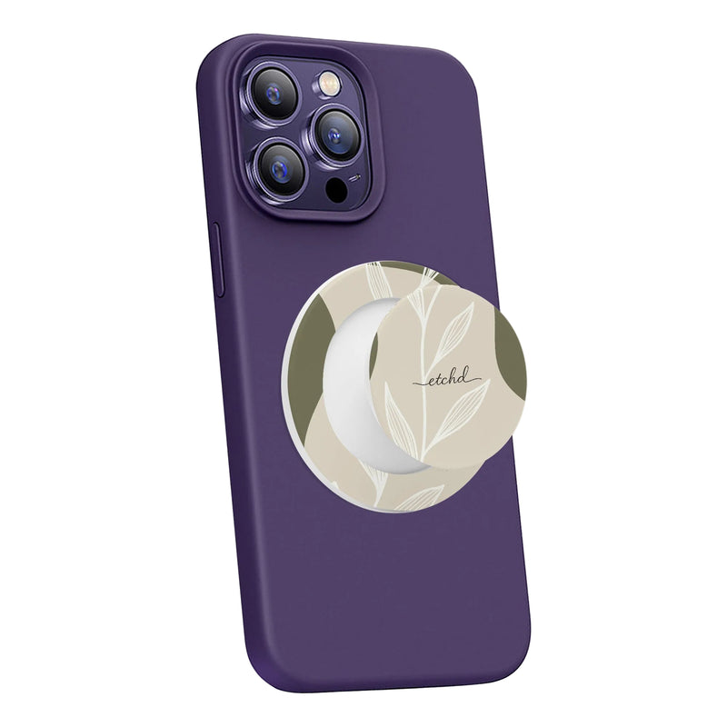 Olive Leaf Phone Grip And Stand-zoom-
