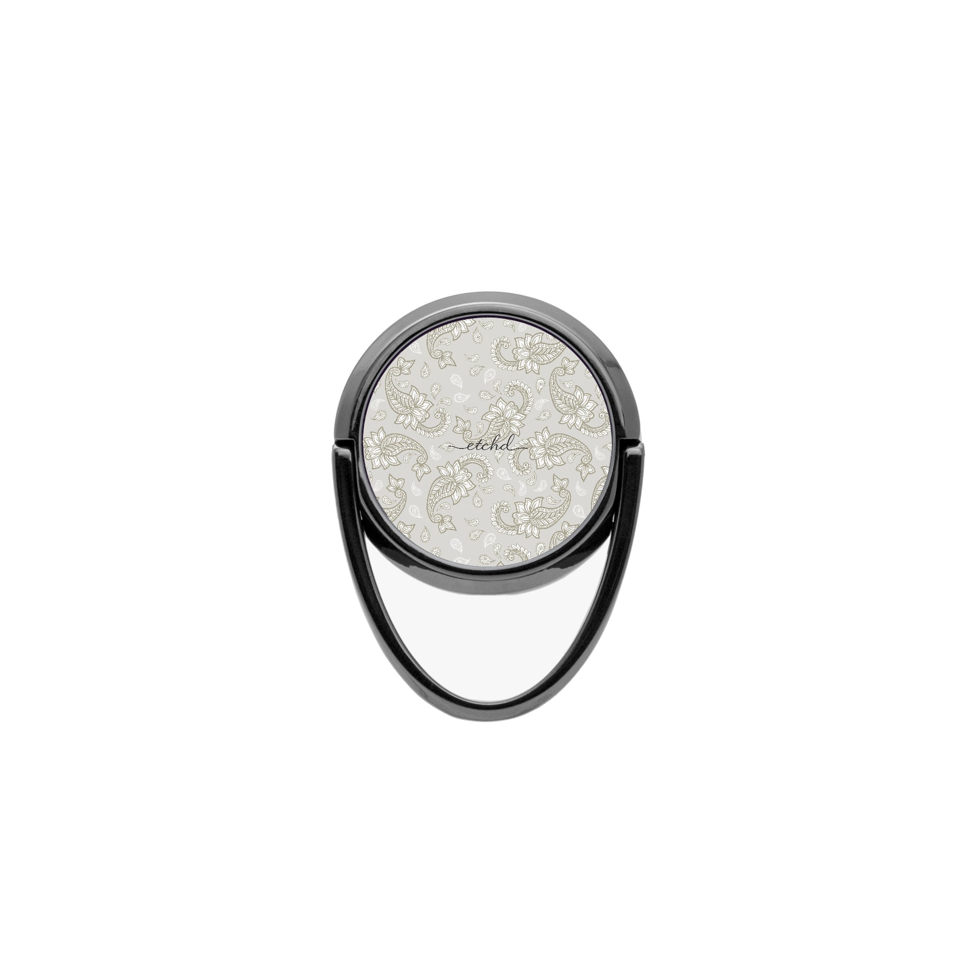 Beige Paisley Phone Ring Holder by etchd, view 4