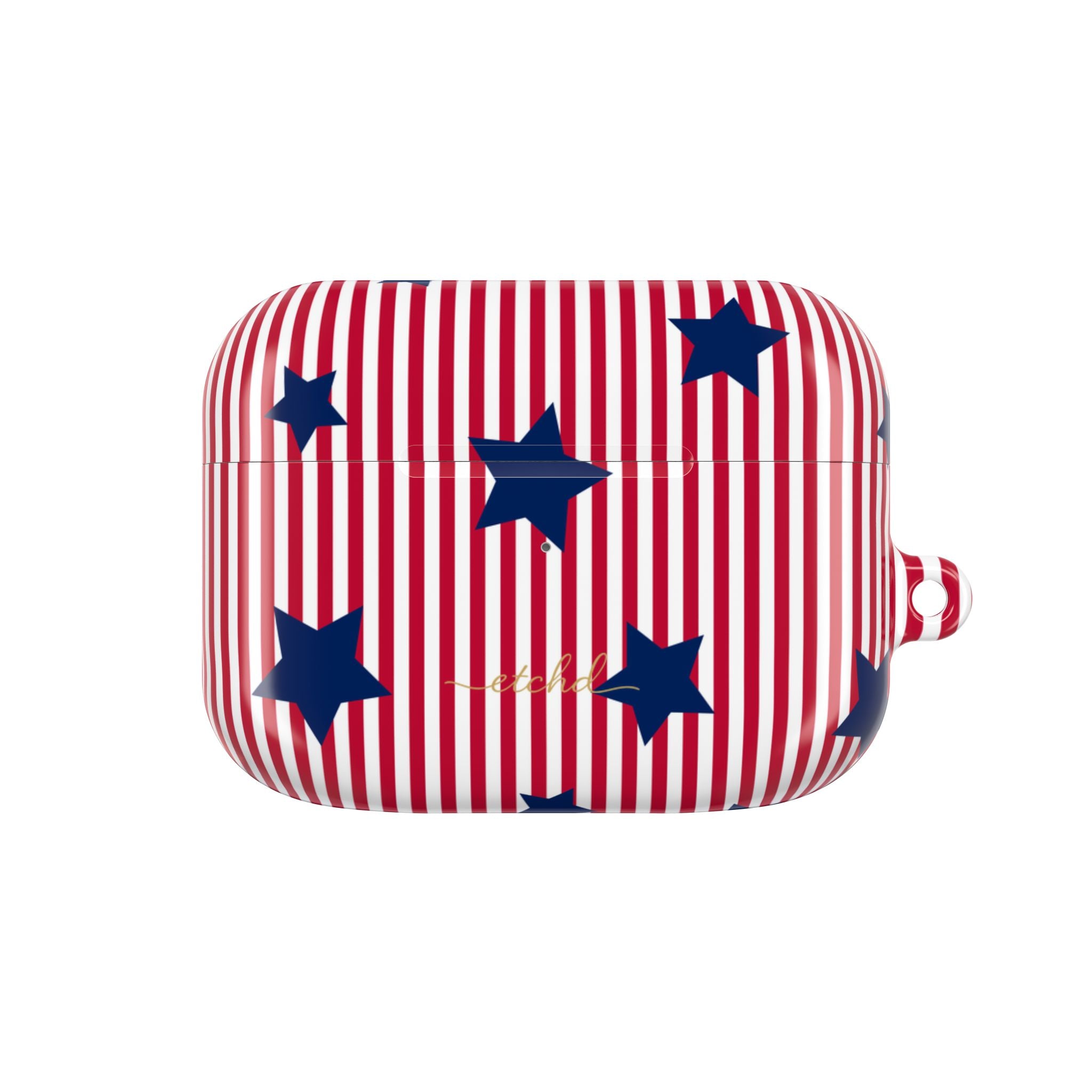Red Stripes & Blue Stars AirPod Case by etchd