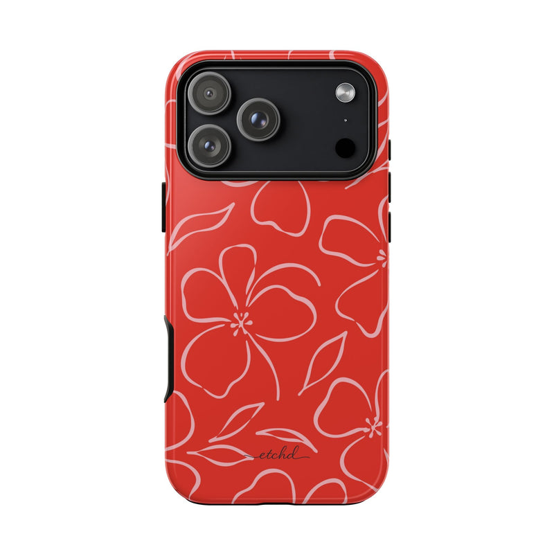 Poppy & Blush Floral Phone Case by etchd, view 59