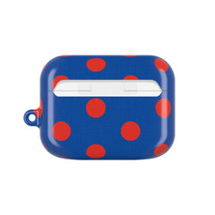 Poppy & Cobalt Polka Dot AirPod Case by etchd, view 7