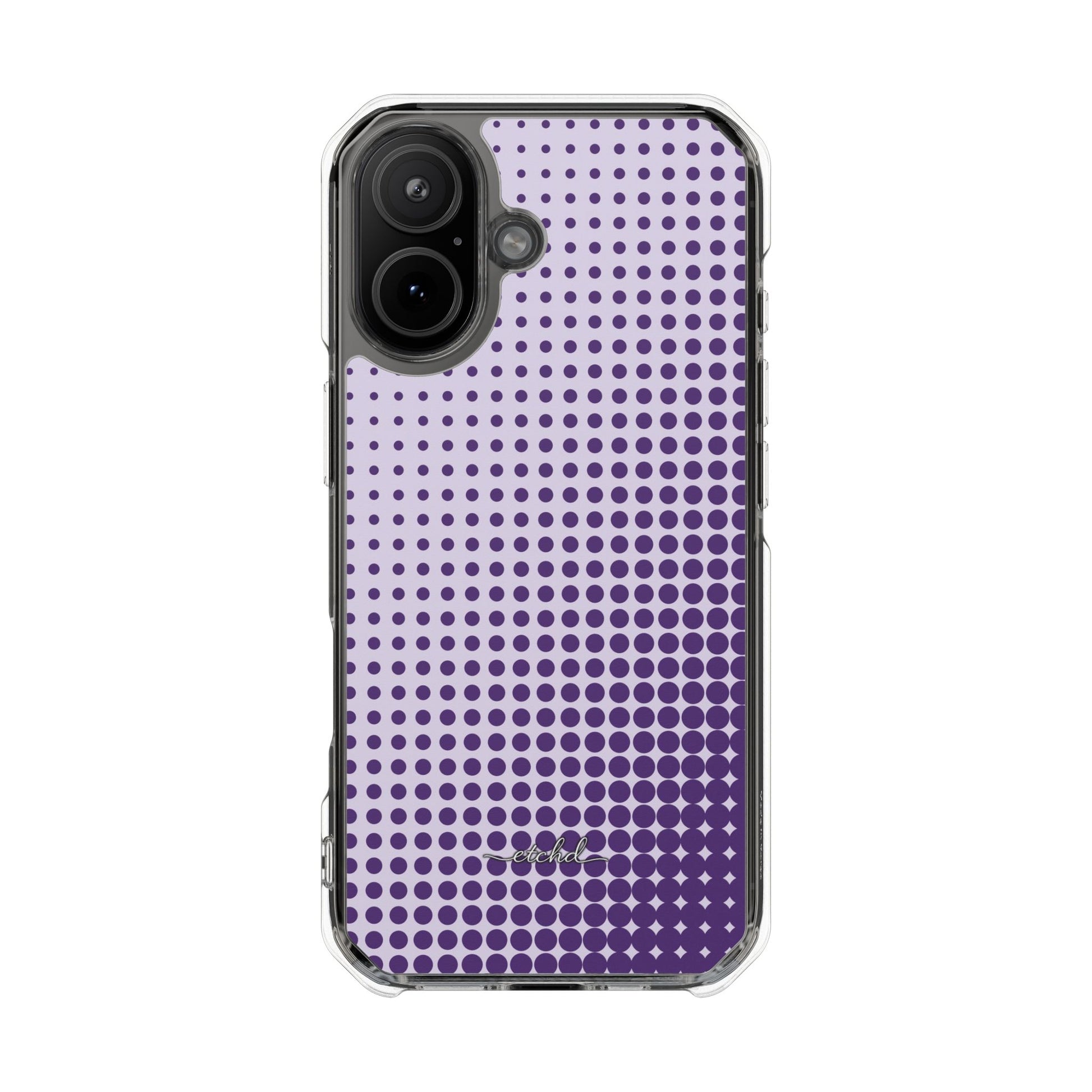 Grape Halftone Transparente Magnet-Handyhülle-13