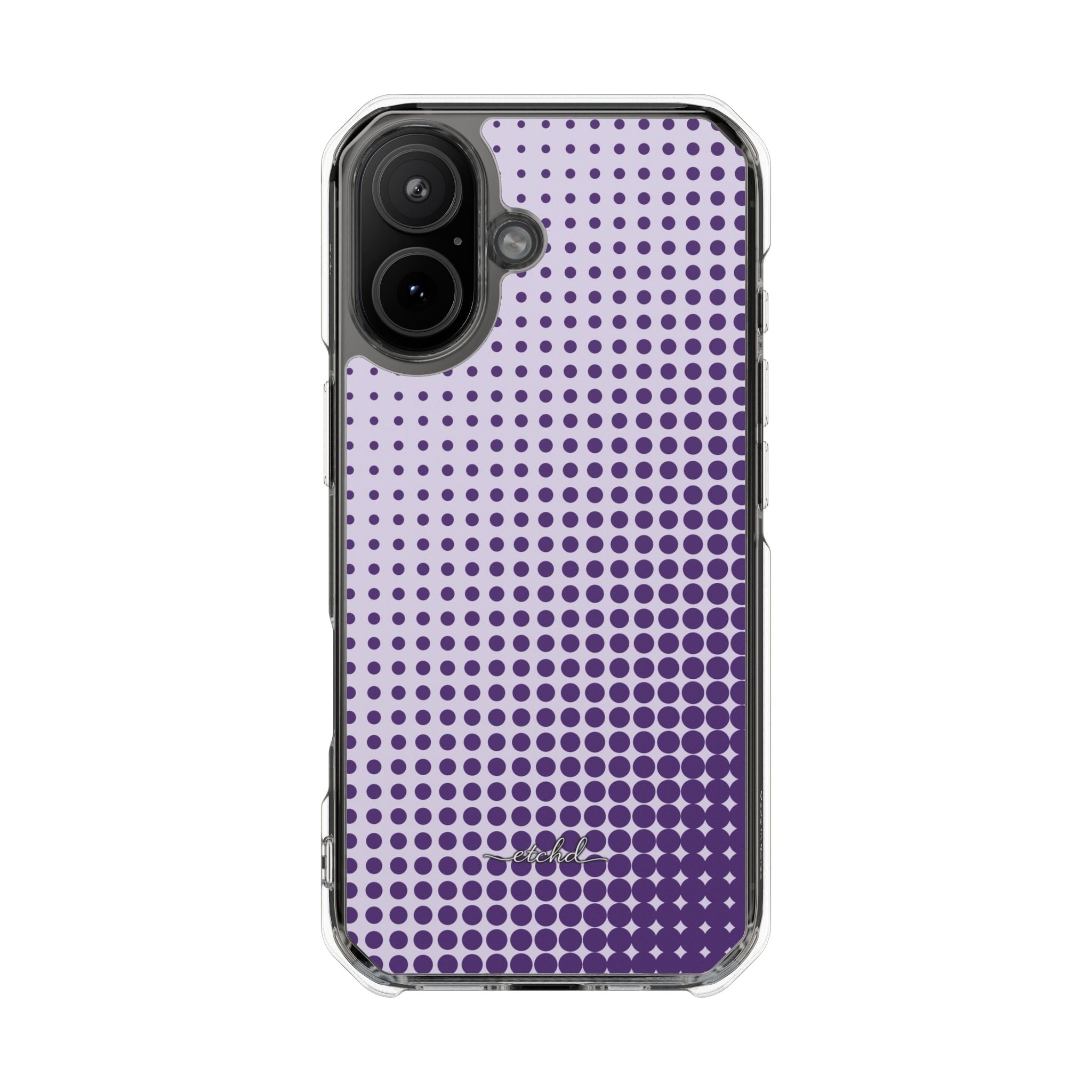 Grape Halftone Transparente Magnet-Handyhülle-zoom-13