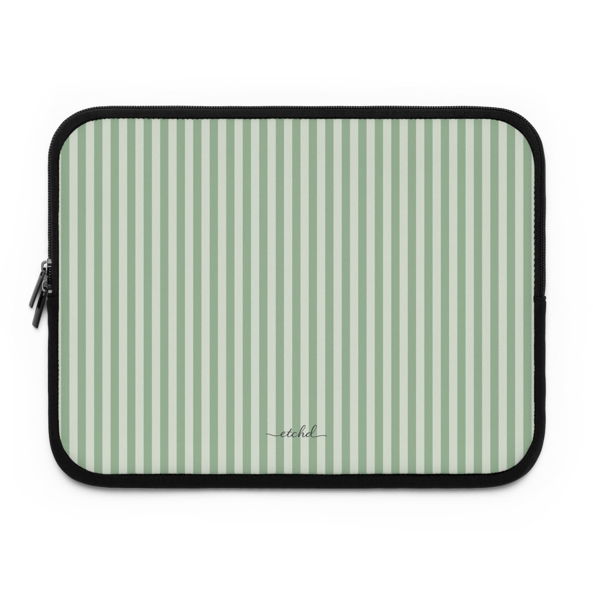 Sage & Cream Striped Custodia per laptop di etchd