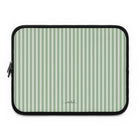 Sage & Cream Striped Funda para portátil