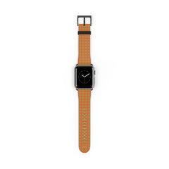 Persimmon & Wasabi Gingham Smartwatch Strap by etchd