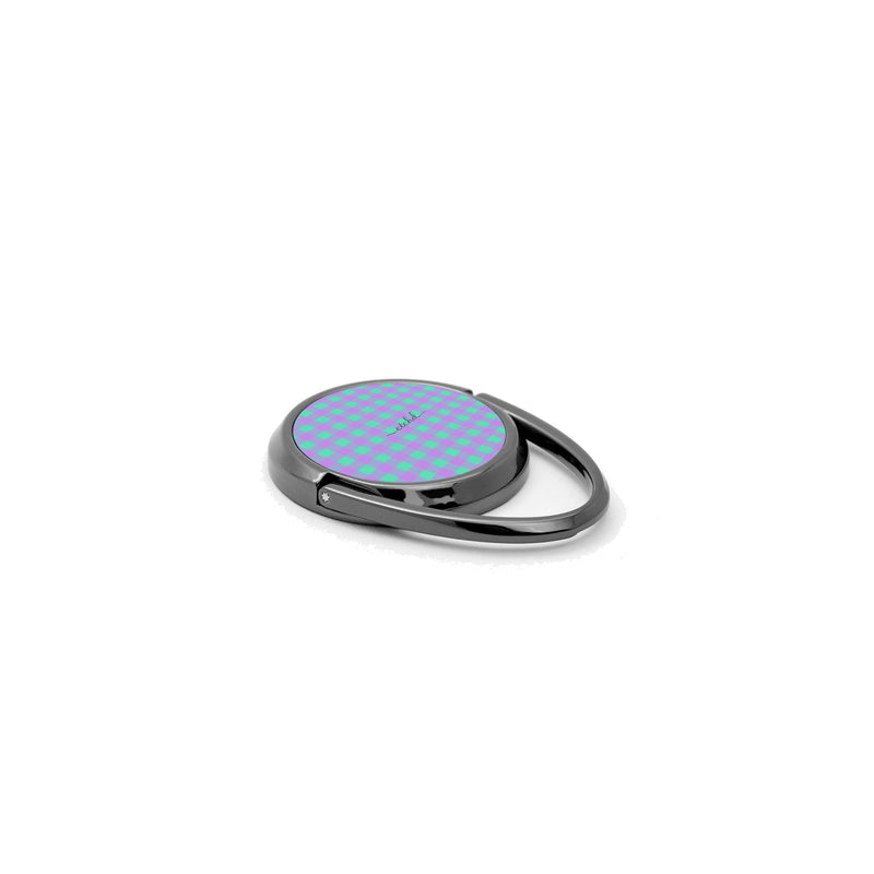 Hypermint & Lilac Gingham Ring Handyhalterung-zoom-