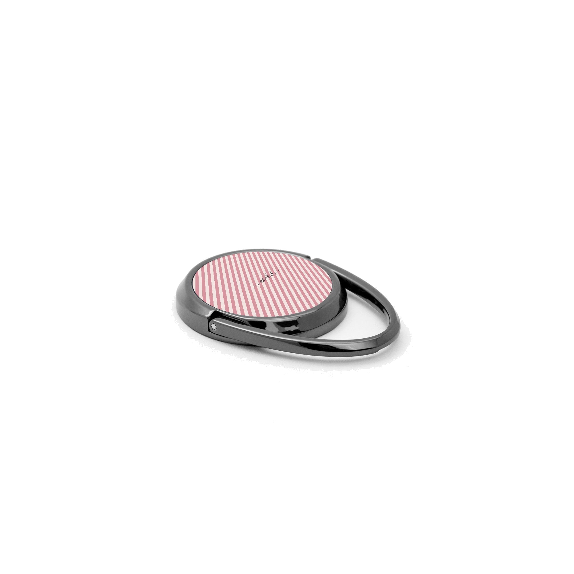 Blush & Cream Striped Diagonal Phone Ring Holder by etchd, view 2